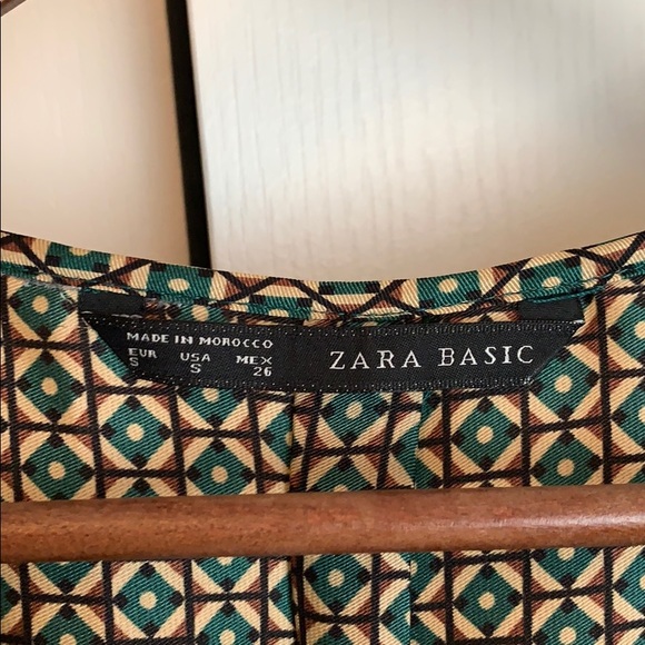 Zara casual patterned dress size small - Picture 8 of 9